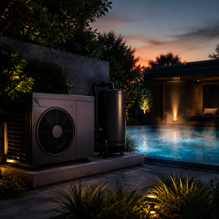Pool heater and heat-pump unit