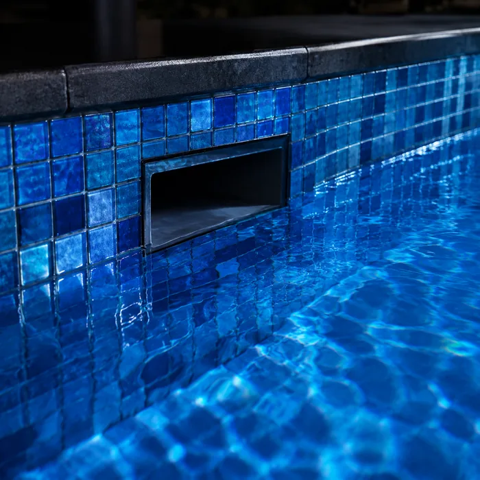 Pristine pool waterline, inspection clean